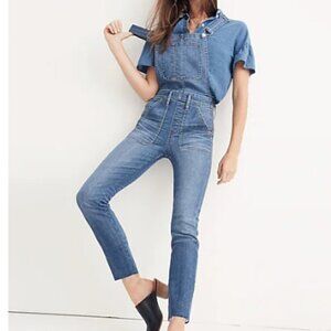 Madewell Skinny Overalls in Kemp Wash sz M